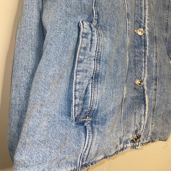 Free People We The Free Asher Cozy Denim Jacket - Picture 8 of 8